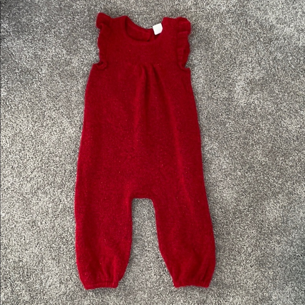 Baby Gap Ruffle red One-Piece - Picture 2 of 5